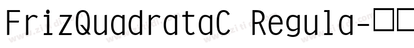 FrizQuadrataC Regula字体转换